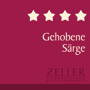 Gehobene Särge